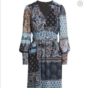 Size 4 Julia Jordan scarf print maxi dress